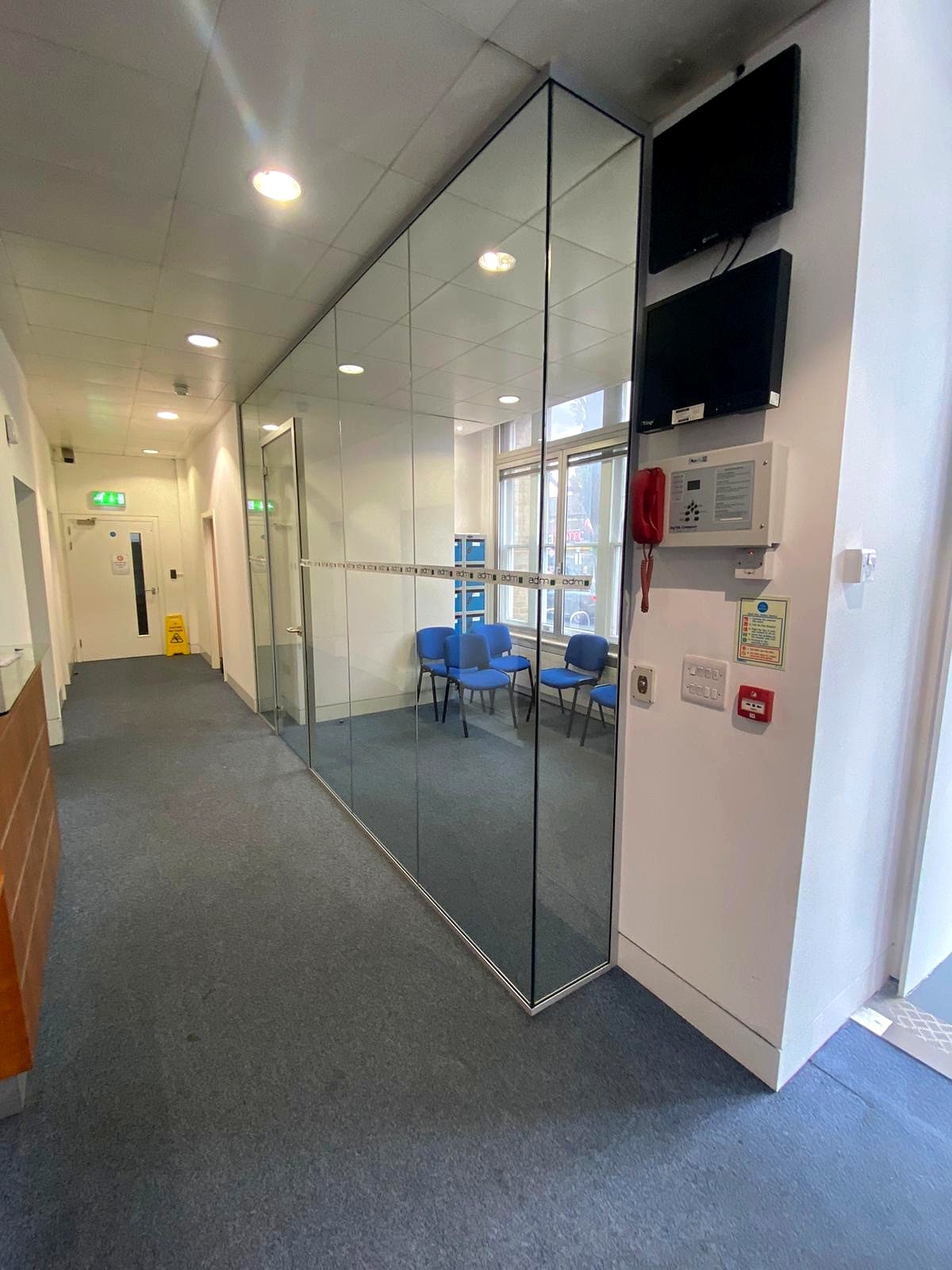Glass Partitioning & Suspended Ceiling